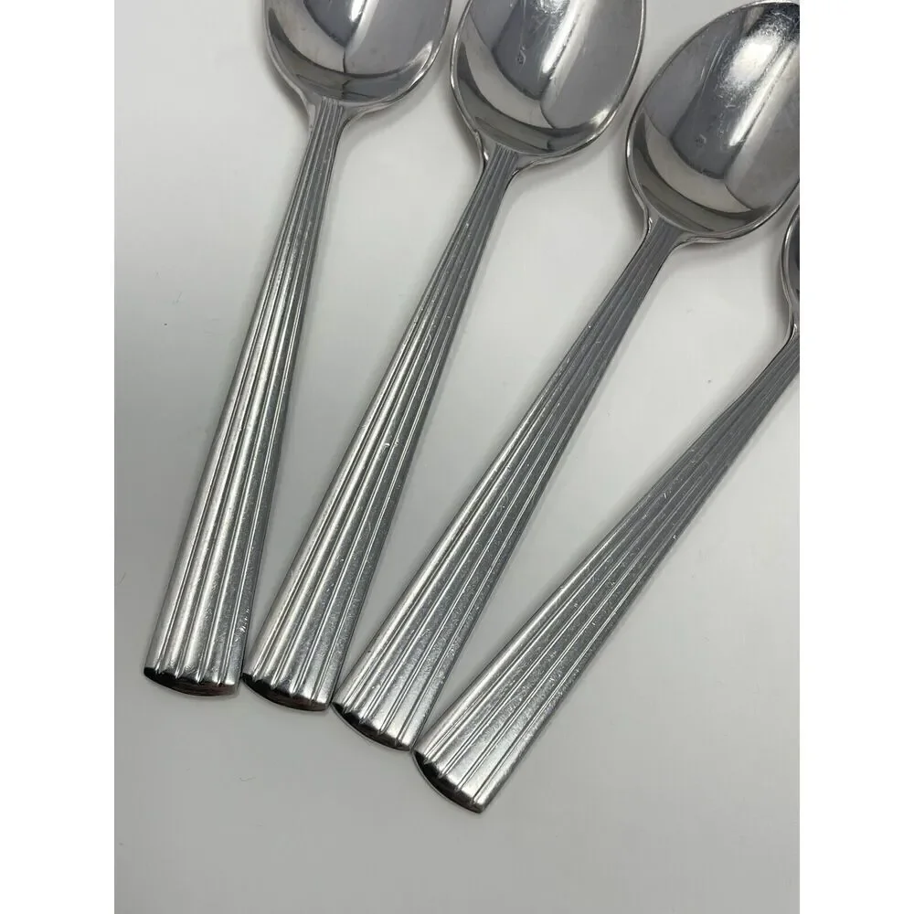 Reed & Barton Berkeley 18/10 Stainless Steel Flatware Tea Spoon 6.25” Set Of 4
